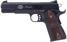 Blue Line Global Mauser 1911 Semi-Auto Pistol, .22LR, 10 Round 5" Barrel, Checkered Walnut Grips, Adjustable Rear Sight, Target Trigger - 4110602