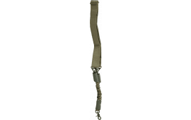 NcStar AARS1PG Single Point Sling  1.50" W x 44"-60" L Adjustable Bungee Green Nylon