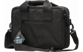 NcStar CPDX2971B VISM Double Pistol Range Bag with Mag Pouches, Loop Fasteners, Zippers, Padding & Black Finish