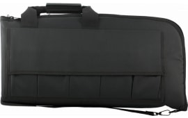 NcStar CV290746 VISM Rifle Case Black PVC Nylon with ID Holder, Foam Padding, Double Zippers & Mag Pouches 46" L x 13" H