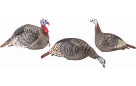 Hunters Specialties Strut 100006 Strut-Lite Flock Wild Turkey Species Multi Color Synthetic 3 Per Pack