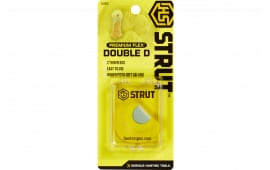 Hunters Specialties Strut 05905 Double D Double Reed Diaphragm Call Double Reed Turkey Hen Sounds Attracts Turkeys Yellow