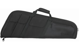 Tac Six 10901 Wedge Tactical Case made of Endura with Black Finish, Knit Lining, Foam Padding & External Pockets 32" L