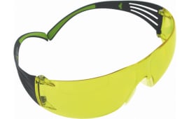3M Peltor SF400PA8 Sport SecureFit 400 Shooting/Sporting Glasses 1 Pair Black/Green Frame Amber Polycarbonate Lens