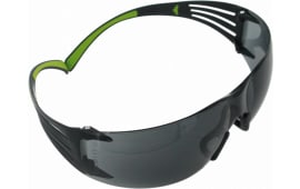 3M Peltor SF400PG8 Sport SecureFit 400 Shooting/Sporting Glasses Black/Green Frame Gray Polycarbonate Lens 1 Pair
