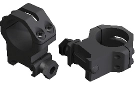 Weaver Mounts 48360 Four Hole Skeleton Ring Set 1" Dia Medium Matte Black