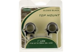 Weaver Mounts 49041 Top Mount Scope Ring Set Quick Detach For Rifle Medium 1" Tube Matte Black Aluminum