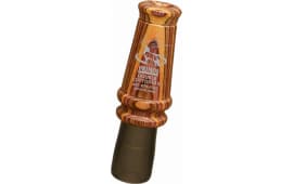 Primos PS365 Randy Anderson Double Cottontail Open Call Double Reed Attracts Predators Brown Laminated Wood