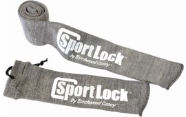 Birchwood Casey 06950 SportLock Handgun Sleeve Silicone-treated Gray Cotton