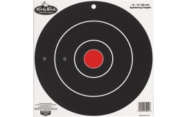 Birchwood Casey 35825 Dirty Bird 8" Bullseye Tagboard Hanging Black/White 25 Per Pkg