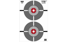 Birchwood Casey 37061 EZE-Scorer Double Bull's-Eye Bullseye Paper Target 12" x 18" 100 Per Pack