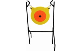 Birchwood Casey 47330 World of Targets Boomslang Pistol/Rifle Orange/Yellow AR500 Steel Gong Standing Includes Gong/Metal Stand