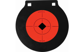Birchwood Casey 47608 World of Targets Double Hole 6" Black/Orange AR500 Steel Circle w/Crosshair & Diamond Hanging