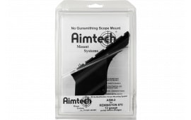Aimtech ASM2M35 Scope Mount For Remington 870 12GA Dovetail Style Black Hard Coat Anodized Finish 3.5" L
