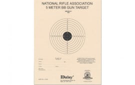Daisy 408 NRA 5-Meter Target  Bullseye Paper Hanging 5 Meters Air Rifle Black/White 50 Per Pkg