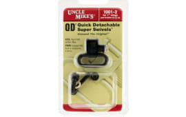 Uncle Mikes 1181-2 Quick Detach 1" Sling Swivels For Remington Model 742 Black Steel