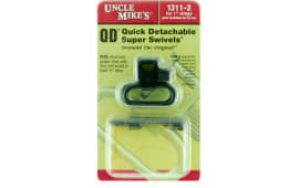 Uncle Mikes 13113 Quick Detach Wood Screw Type for Bolt Action 1.25" Blued Steel