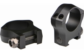 Warne 7224M Mountain Tech Scope Ring Set Fixed For MSR Picatinny/Weaver Ultra High 34mm Tube Black Anodized Aluminum