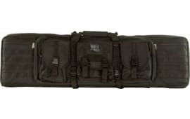 Bulldog BDT40-37B Tactical Single Rifle Case 37" Black with 3 Accessory Pockets  & Deluxe Padded Backstraps Lockable Zippers