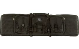 Bulldog BDT40-43B Tactical Single Rifle Case 43" Black with 3 Accessory Pockets  & Deluxe Padded Backstraps Lockable Zippers