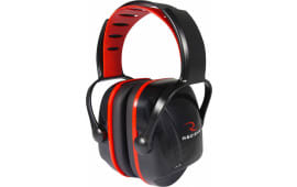 Radians XC0130CS X-Caliber Muff 22 dB Over the Head Black Ear Cups with Adjustable Black Headband & Red Trim for Youth 1 Pair