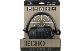 Radians CSE20BX Tactical 432EHP Electronic Muff 26 dB Over the Head Black Ear Cups with Adjustable Black Headband for Adults 1 Pair
