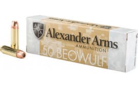Alexander Arms AB350XTPBOX Rifle Ammo 50 Beowulf 350 gr Hornady XTP Hollow Point - 20rd Box