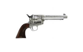 Taylors and Company 701AWE Uberti 1873 Cattleman 45LC 5.5 Photo Engr WHT Revolver