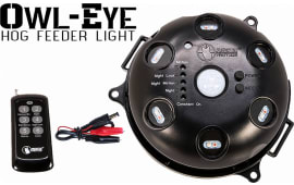 Predator Tactics 97510 Owl-Eye Hog Feeder Light Black Red/Green Filter 50-55' Range Features Wireless Remote