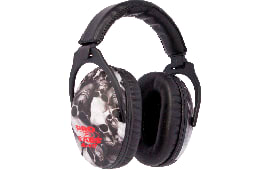 Pro Ears PE26UY006 ReVO Passive Muff 26 dB Over the Head Black Ear Cups with Black Headband & Skull Pattern for Youth 1 Pair