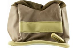 BenchMaster BMALBBME American Bison Rifle Rest Front Bag Unfilled Tan Leather 6.80 oz