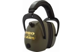 Pro Ears PEG2RMG Gold II Electronic Muff 30 dB Over the Head Green Ear cups with Black Headband & Gold Logo for Adults 1 Pair