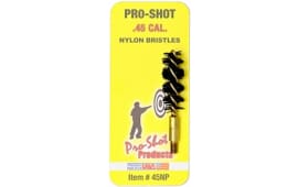 Pro-Shot 45NP Bore Brush  45 Cal Pistol #8-32 Thread Nylon Bristles Brass Core