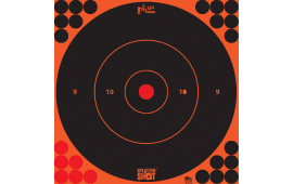 Pro-Shot 12BORNGE5PK SplatterShot  Black/Red Self-Adhesive Paper Impact Enhancement 12" Bullseye 5 Pack Includes Pasters