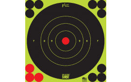 Pro-Shot 6BGREEN12PK SplatterShot  Black/Green Self-Adhesive Paper Impact Enhancement 6" Bullseye 72 Targets/12 Sheets Includes Pasters