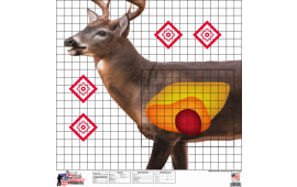 Pro-Shot WDSI5PK Whitetail Sight-In Deer Heavy Paper Hanging Universal 25" x 25" Multi-Color 5 Pack