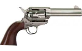 Cimarron PPP45N Pistolero  45 Colt (LC) Caliber with 4.75" Barrel, 6rd Capacity Cylinder, Overall Nickel Finish Steel & Walnut Grip