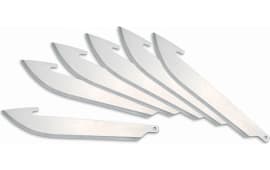 Outdoor Edge RR306 RazorLite Replacement Blades Drop Point 3" 420J2 Stainless Steel Blade Silver 6 Blades