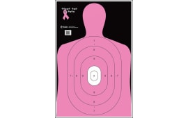 Action Target B27ENPT100 Qualification Shoot for the Cure Silhouette Paper 23" x 35" Pink 100 Per Box