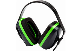 Pyramex VGPM1010C Venture Gear VG10 Muff 25 dB Over the Head Blue Ear Cup with Green Band & Black Headband for Adults 1 Pair