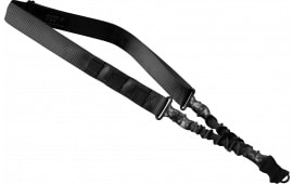 Phase 5 Weapon Systems SLGBLK Single Point Sling Adjustable Bungee Black Nylon Strap w/Elastic Shock-Cord for Rifle/Shotgun
