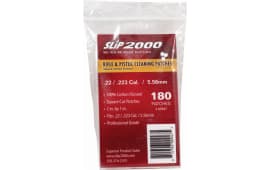 SLIP 2000 60947 Rifle and Handgun Cleaning Patches .22/.223/5.56x45mm NATO 1" x 1" 180 Per Bag