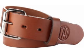1791 Gunleather BLT013236CBRA Gun Belt 01  made of Leather with Classic Brown Finish, 1.50" Width & 36" Belt Size for 32 Pants