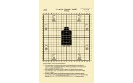 Action Target ALTC2100 Sighting Zeroing Center Mass Tagboard Hanging 25 Meters 8.75" x 11.50" Black/White 100 Per Box