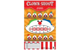 Action Target GSCARCLWN100 Entertainment  Clowns Paper Hanging 23" x 35" Multi-Color 100 Per Box