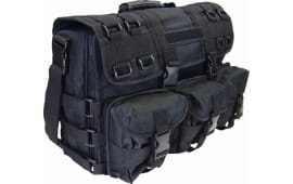 Peace Keeper Spopcb Overnight Range Bag Overnight Bag Tactical 600D Polyblend PVC Lining 17" x 12" x 6" Black