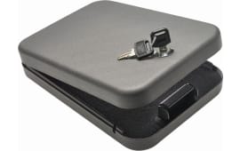 SnapSafe 75200 Lock Box Keylock Pistol Safe Large Key 9.5" x 6.5" x 1.75" 18GA Steel Black