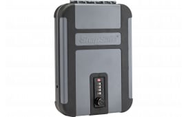 SnapSafe 75241 TrekLite Lock Box Combination Lock Personal Safe Mechanical Dial Single 10" x 7" x 2" (External) Polycarbonate Black/Gray