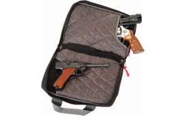 G*Outdoors 1310PC Quad Pistol Case w/Quilted Tricot Lining Nylon Black