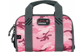 G*Outdoors 1308PCPK Double Pistol Case w/Quilted Tricot Lining Nylon Pink